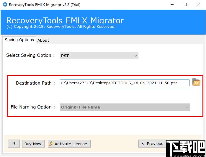 RecoveryTools EMLX Migrator下载,文档转换,格式转换